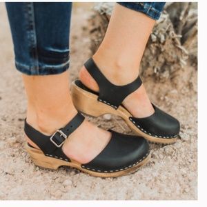 MIA Sofia Swedish Clogs in Black 37